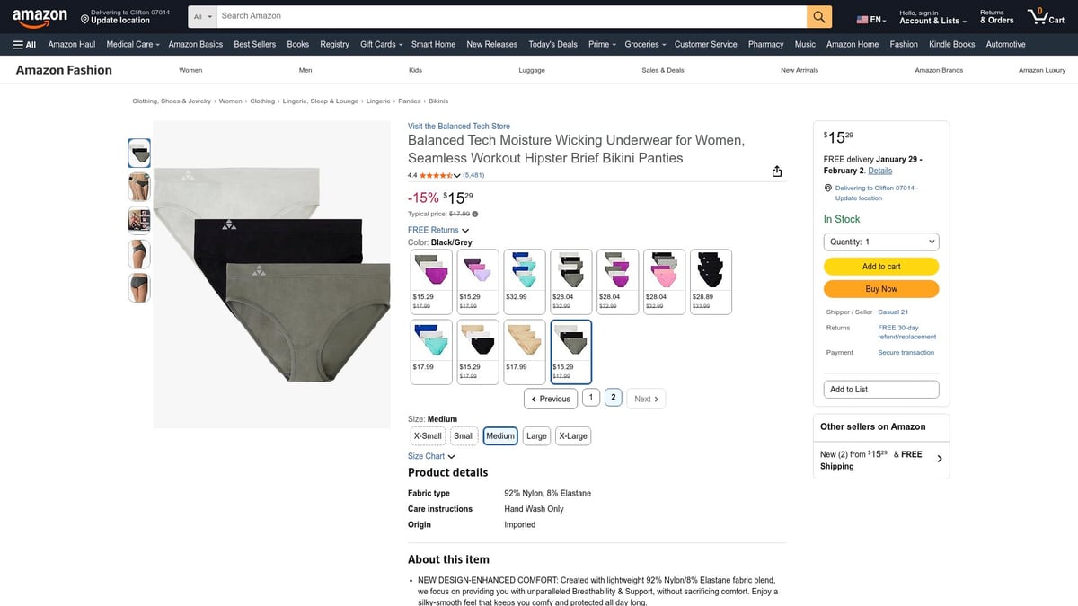 Top 8 Underwear for Runners to Boost Comfort in 2026 - Balanced Tech Seamless Bikini Brief Panties – Women