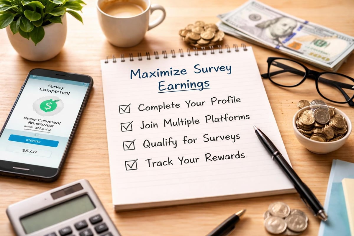 Survey income optimization workflow