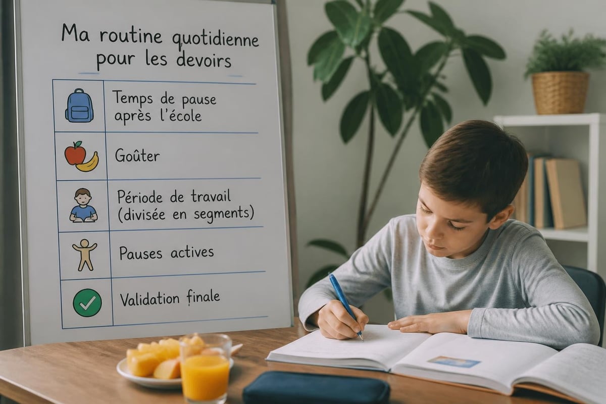 Organisation temporelle des devoirs
