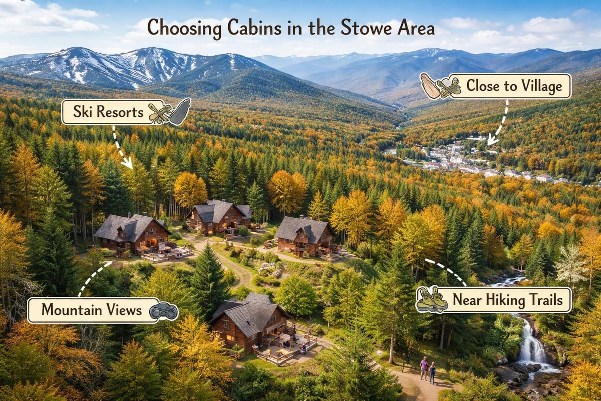 Stowe cabin location considerations