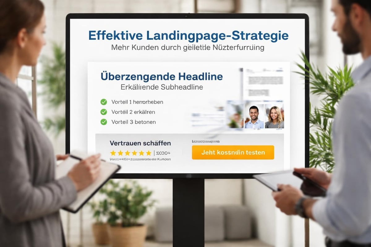 Content-Hierarchie Landingpage