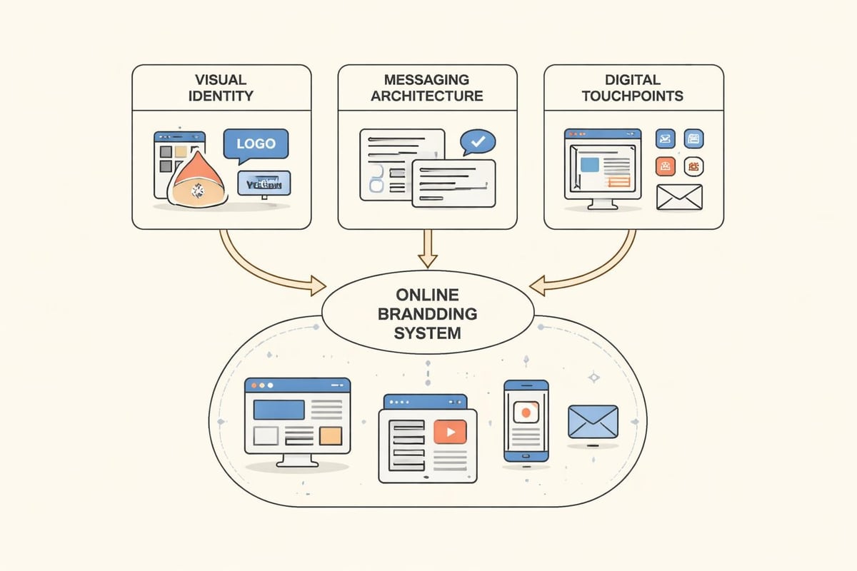 Online branding system components