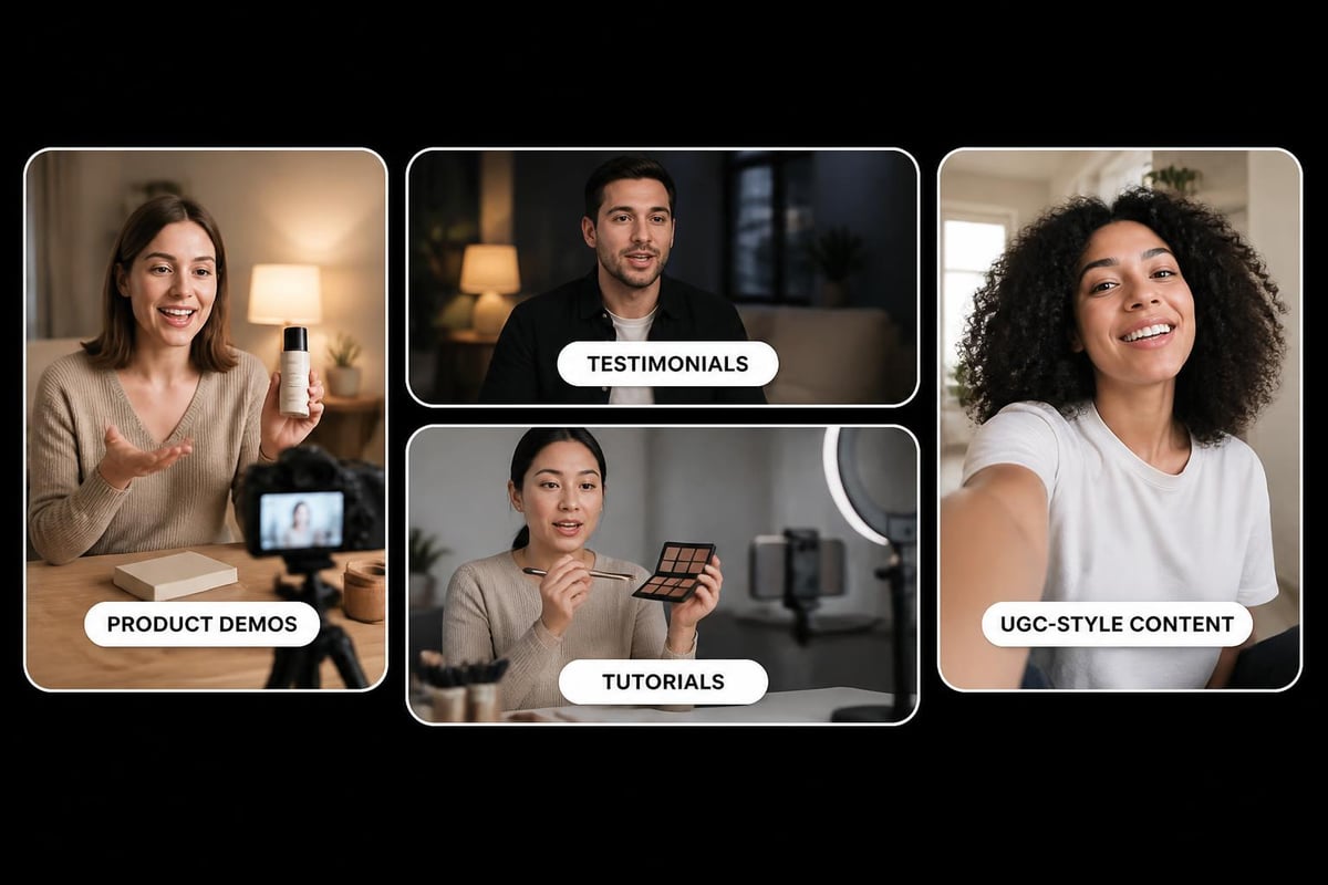 Variety of AI video formats