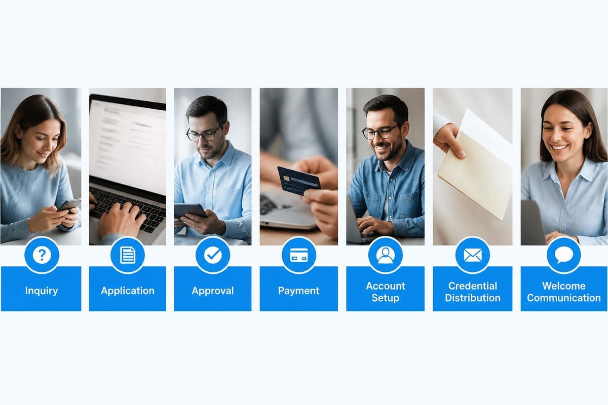 Member registration workflow