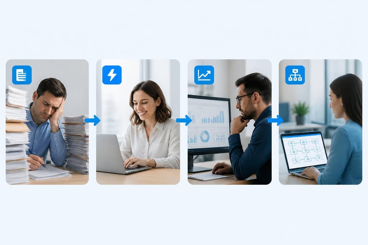 Workflow automation progression