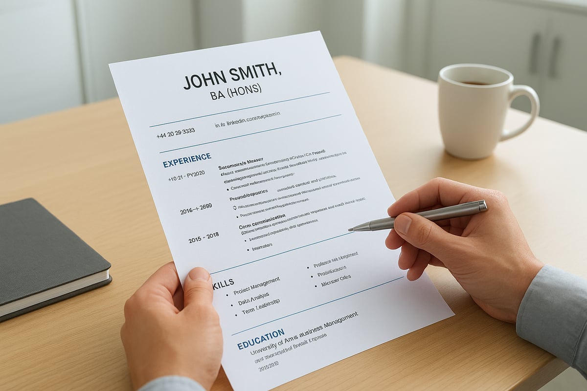 Essential CV Sections and What to Include in 2026