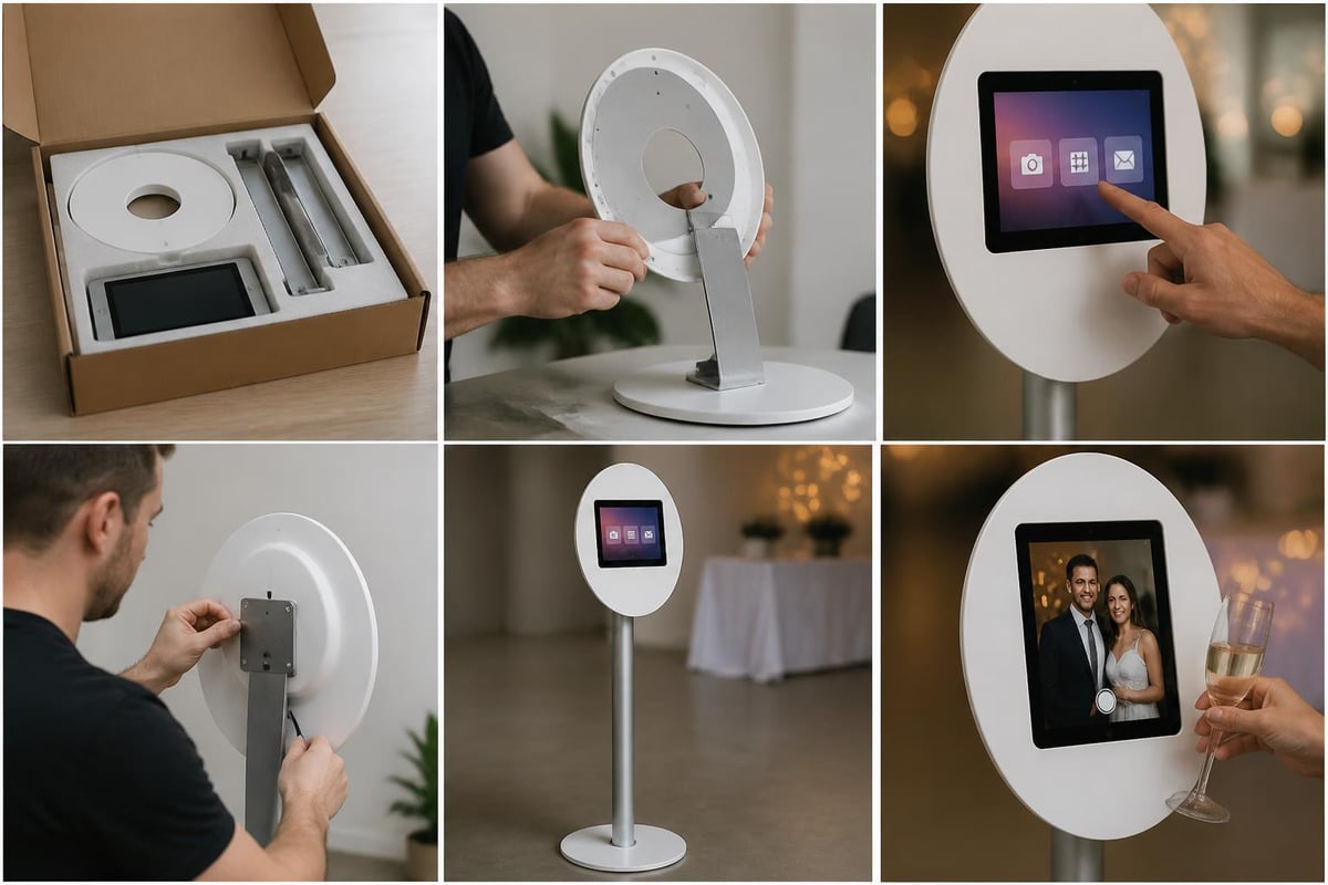 IPad photo booth setup process