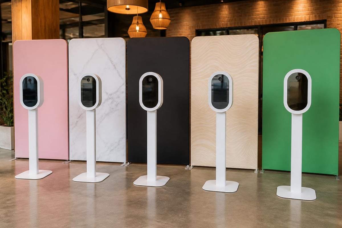 Photo booth backdrop options