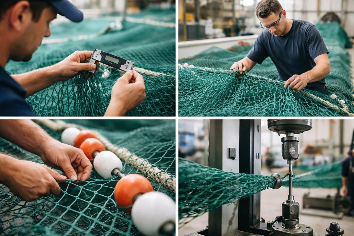 Fishing net manufacturing quality