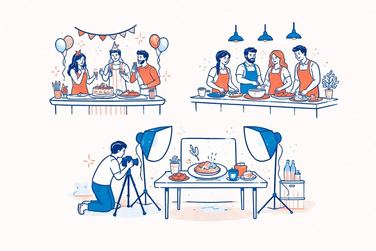 Verschiedene Eventtypen im Küchenstudio