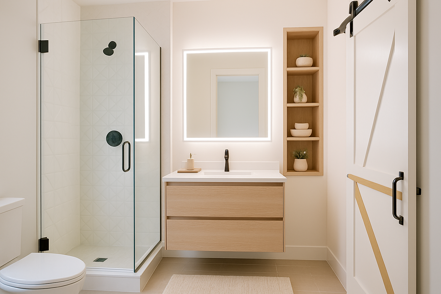 7 Ideas Sorprendentes de Diseño de Baños Pequeños 2025