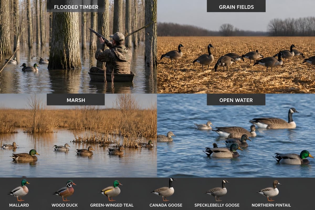 Waterfowl habitat diversity
