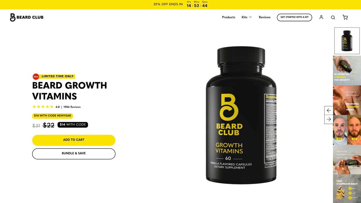 7 Essential Mustache Growth Products for Fuller Results 2026 - Beard Club Growth Vitamins