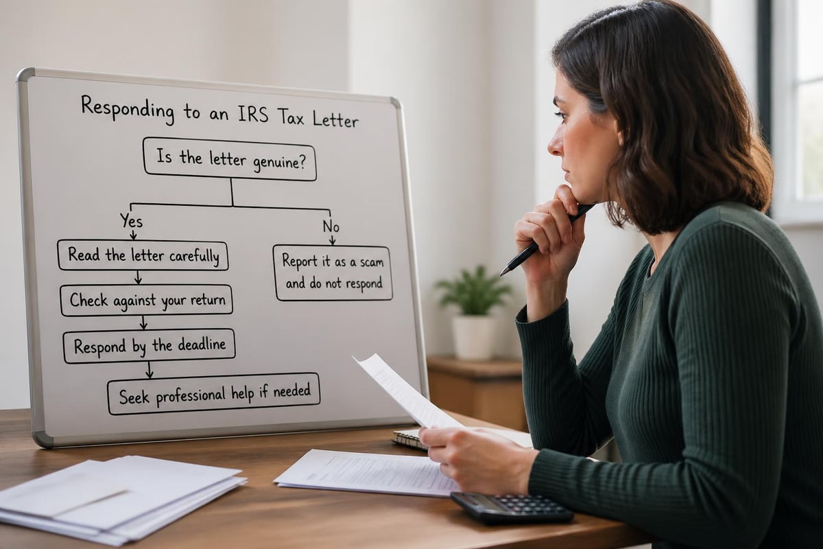 Correct steps to take when receiving an IRS tax letter