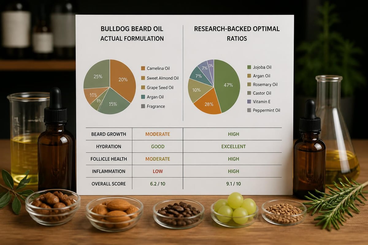 Ingredient comparison chart