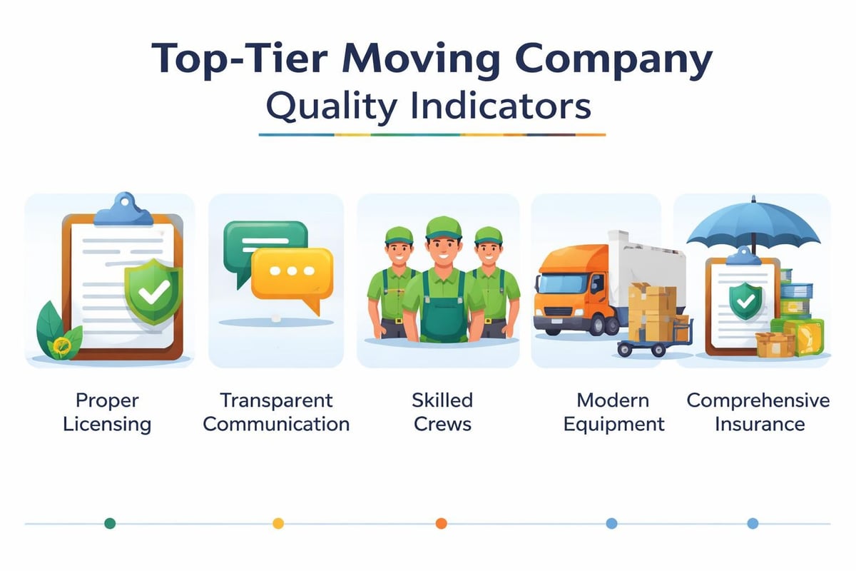 Professional moving company quality standards