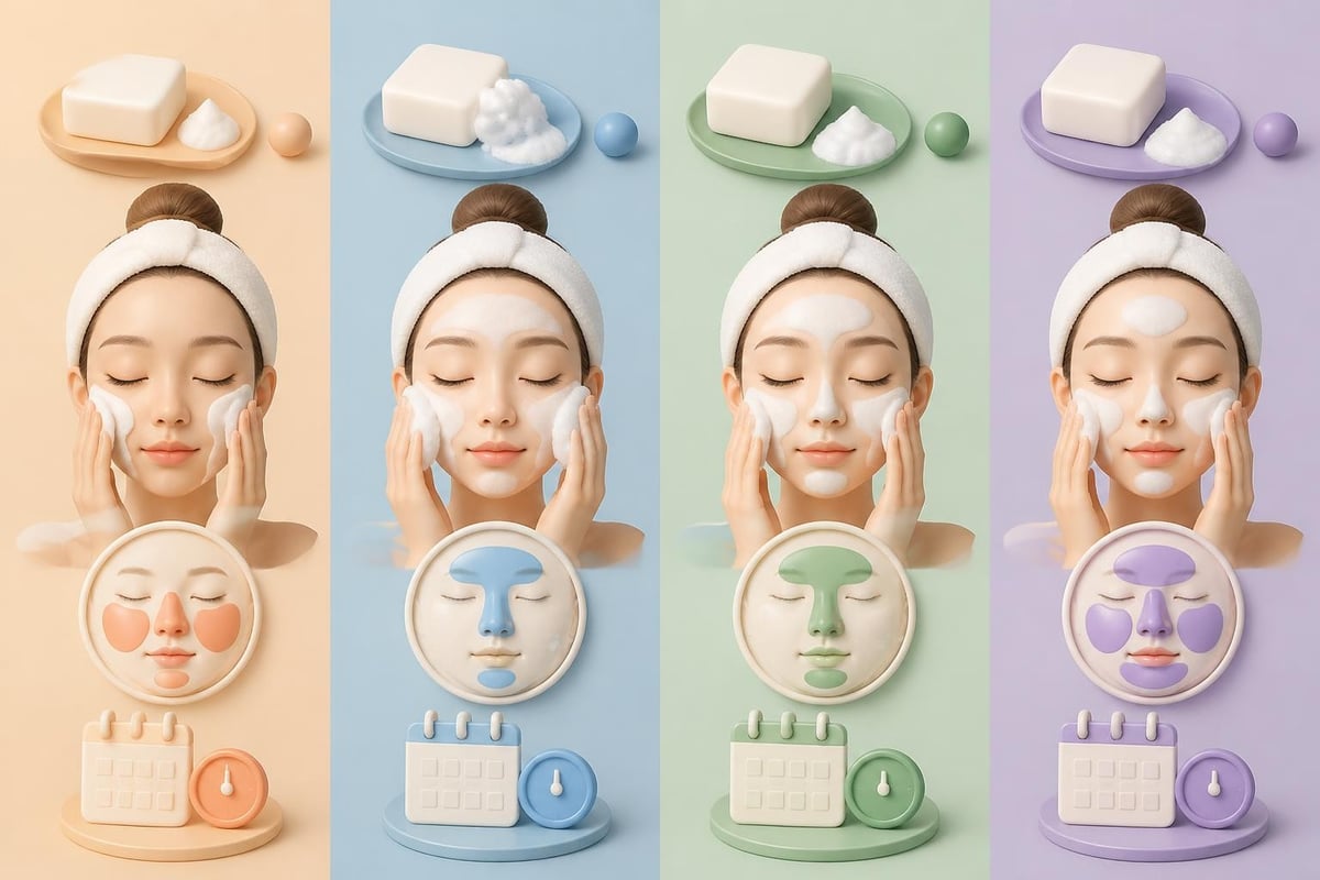 肌タイプ別洗顔比較