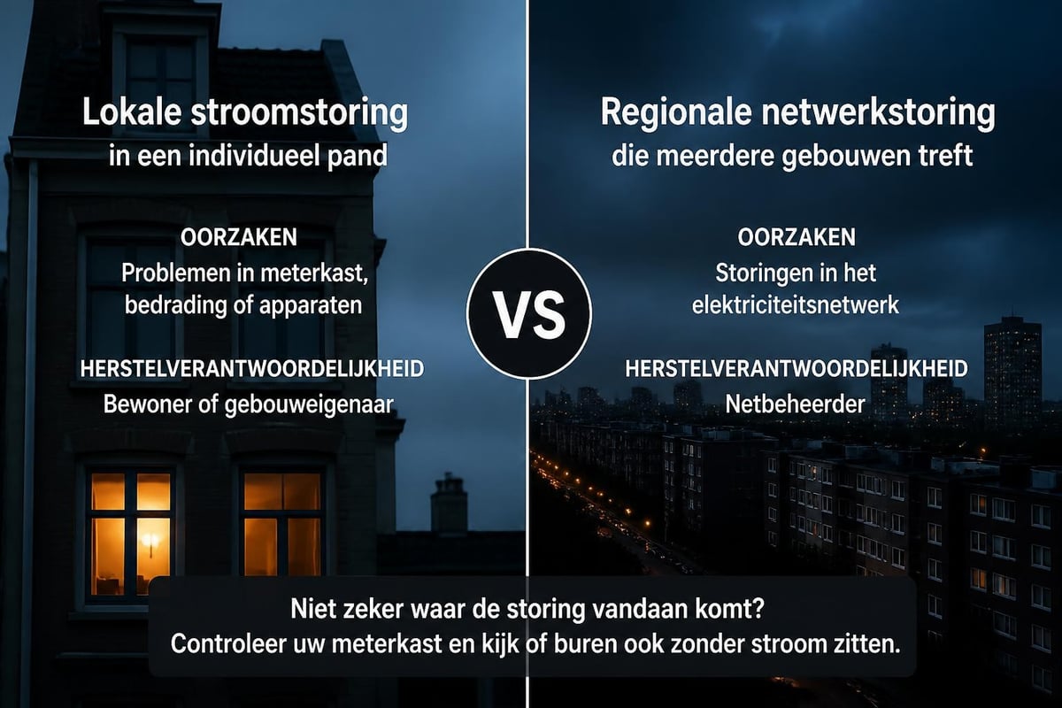 Verschillende soorten stroomstoringen