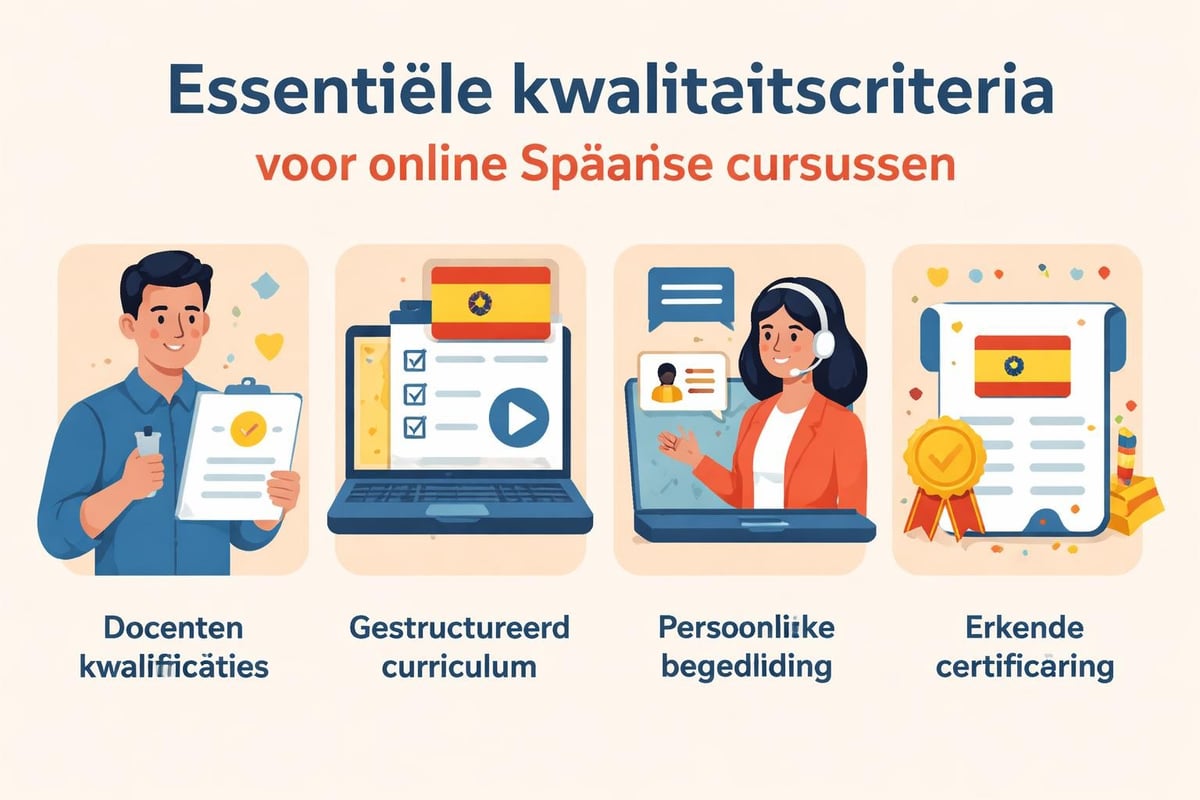 Kwaliteitscriteria online Spaanse cursussen