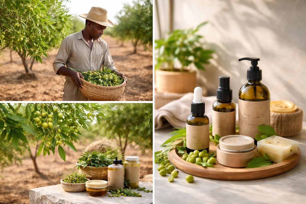 B&aelig;redygtig produktion af neem olie