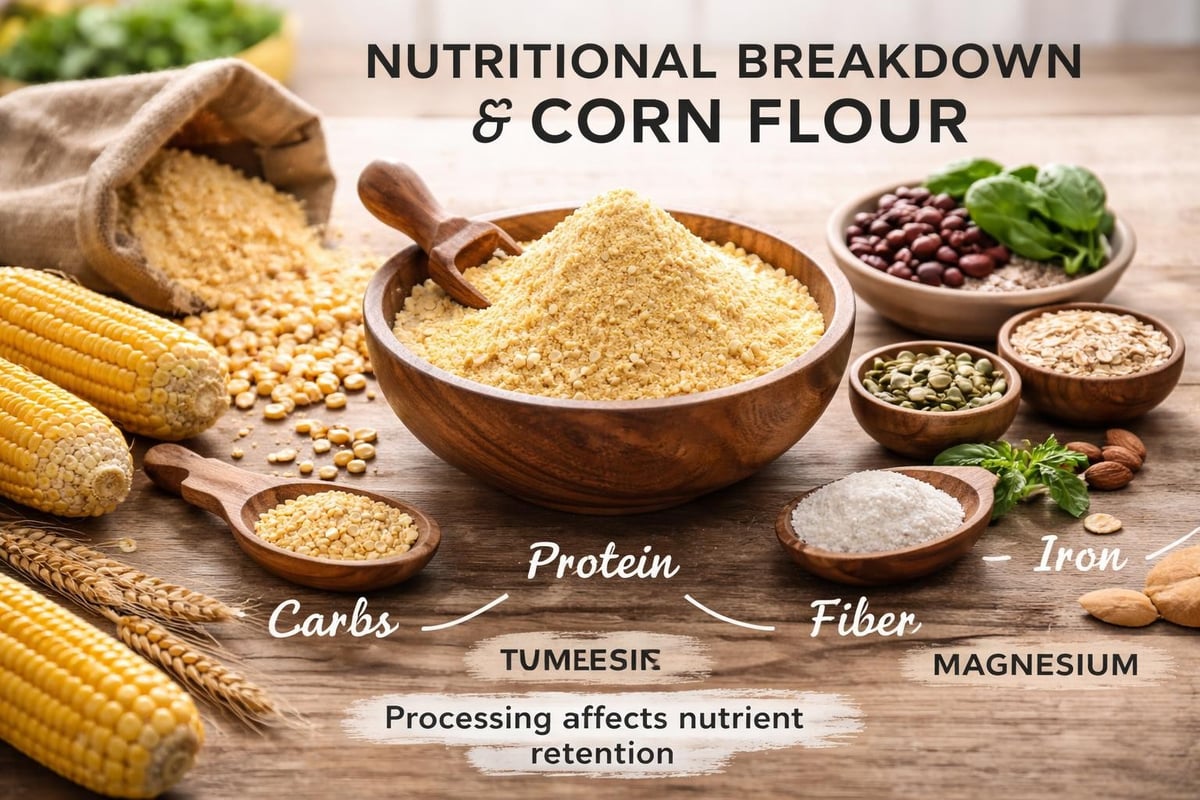 Nutritional composition of corn flour