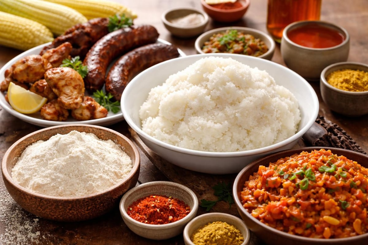 South African cooking with corn flour