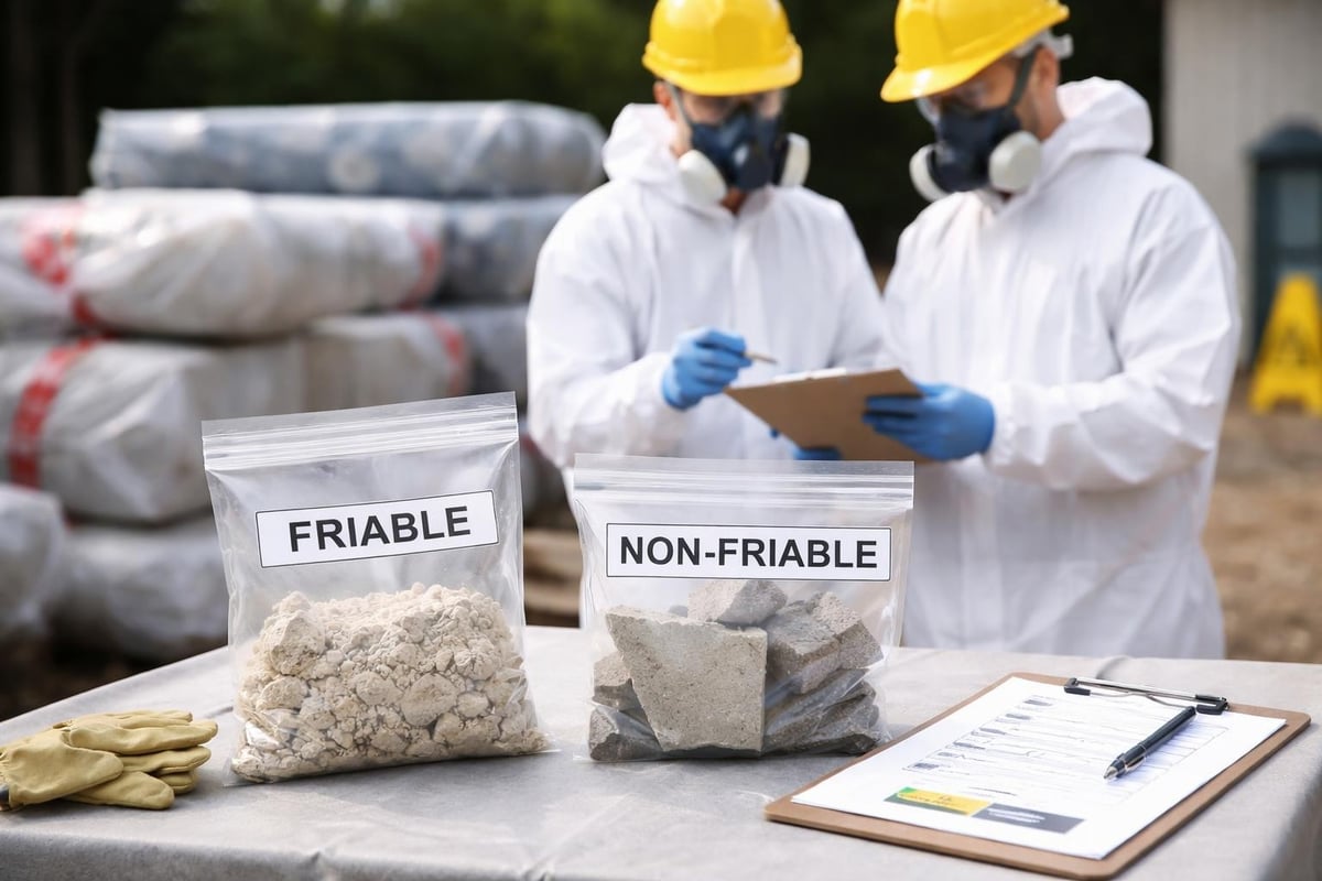 Asbestos waste classification