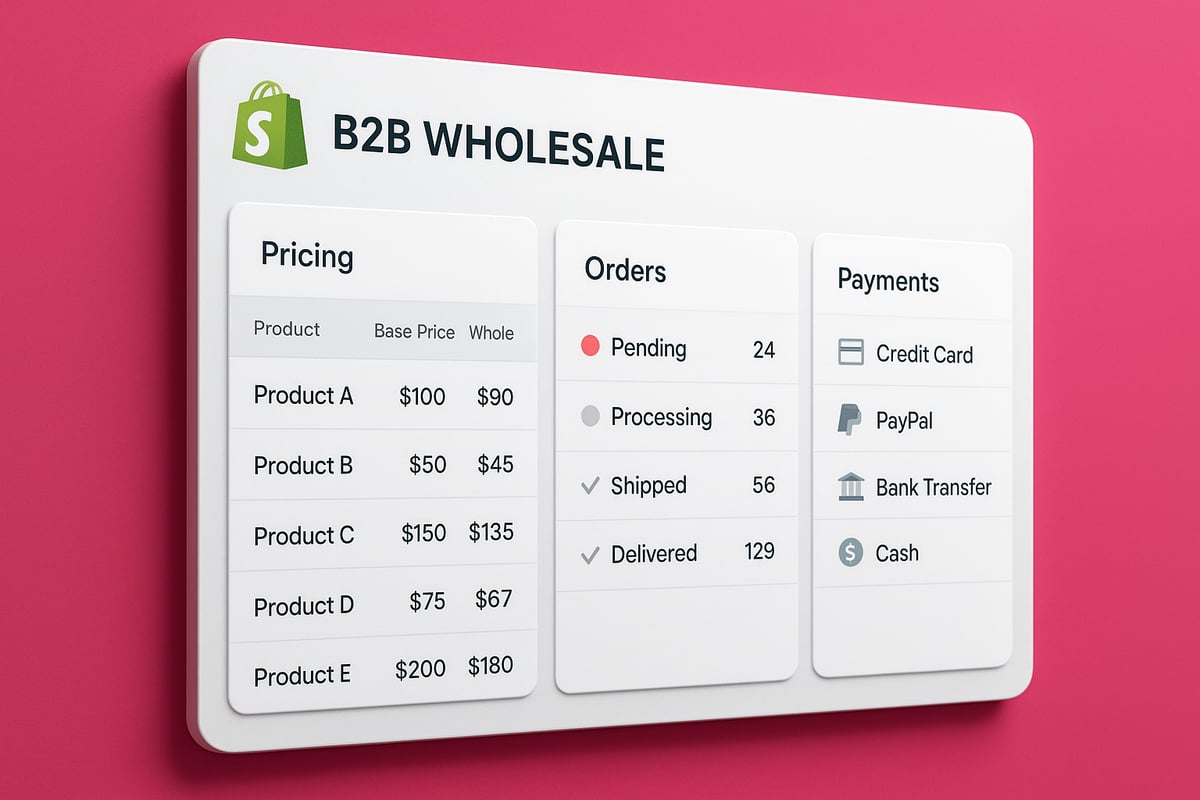 Prisstrategi, Orderhantering & Betalningslösningar för B2B på Shopify