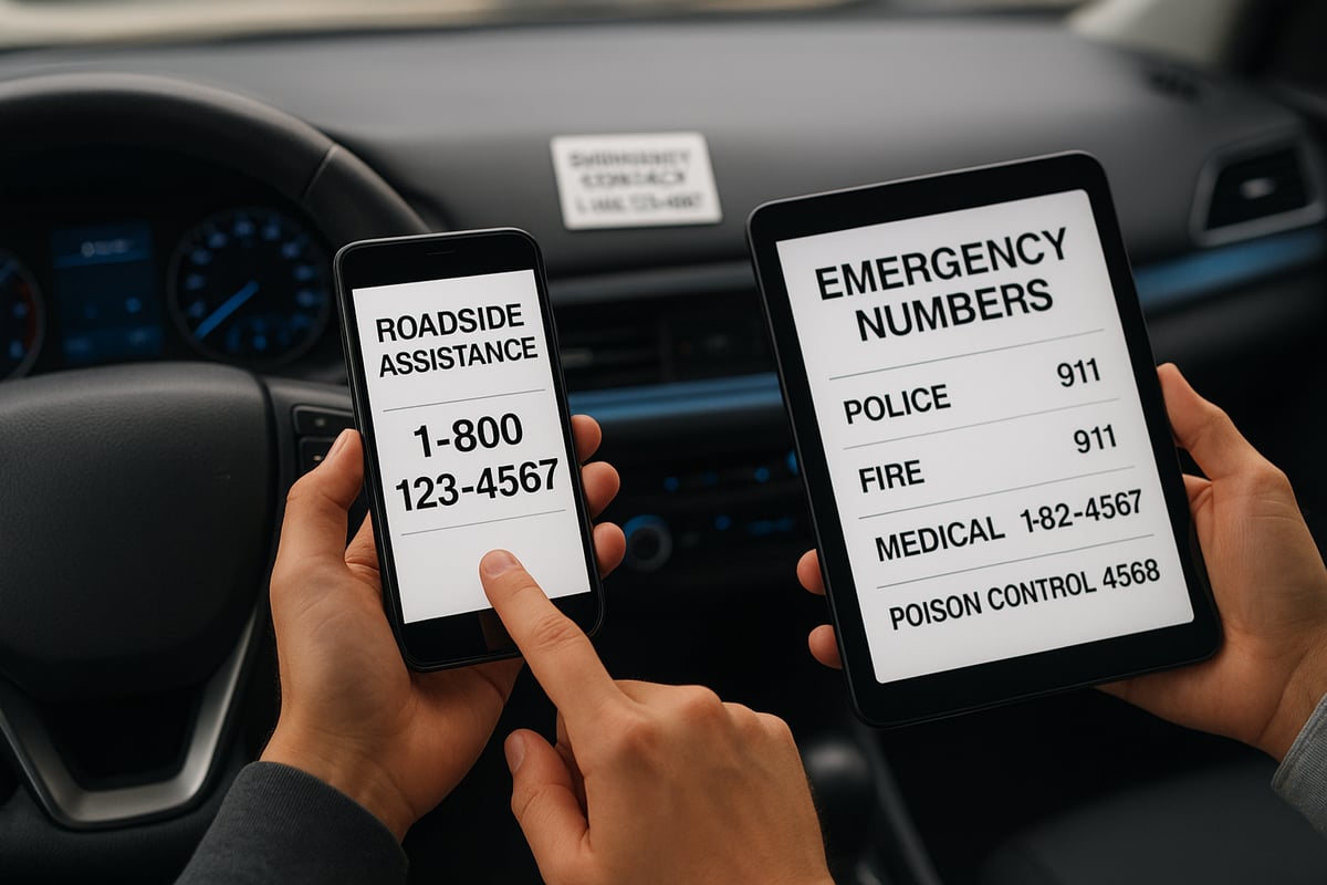 How to Store and Access Roadside Assistance Contact Numbers Safely