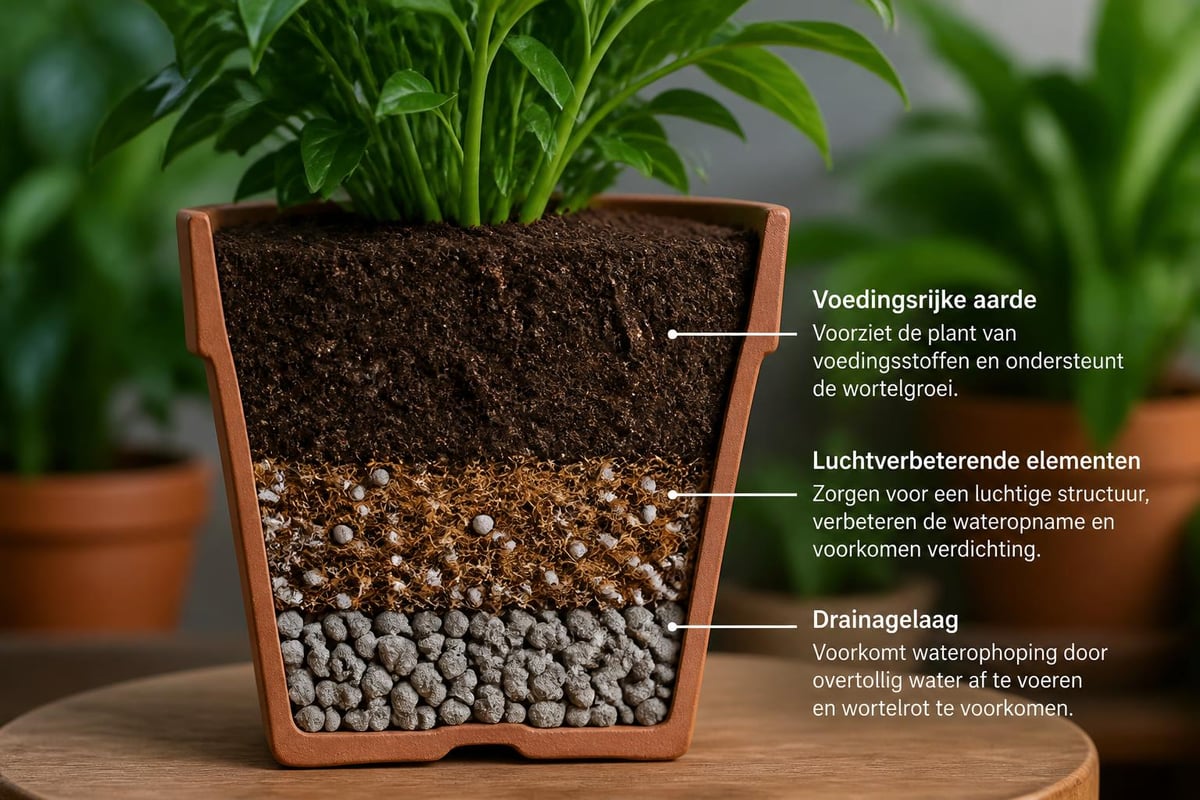Potgrond componenten en functies