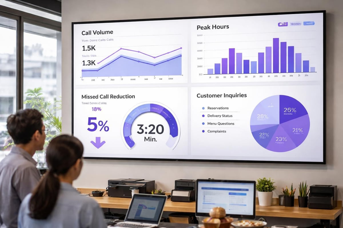 Restaurant phone system analytics