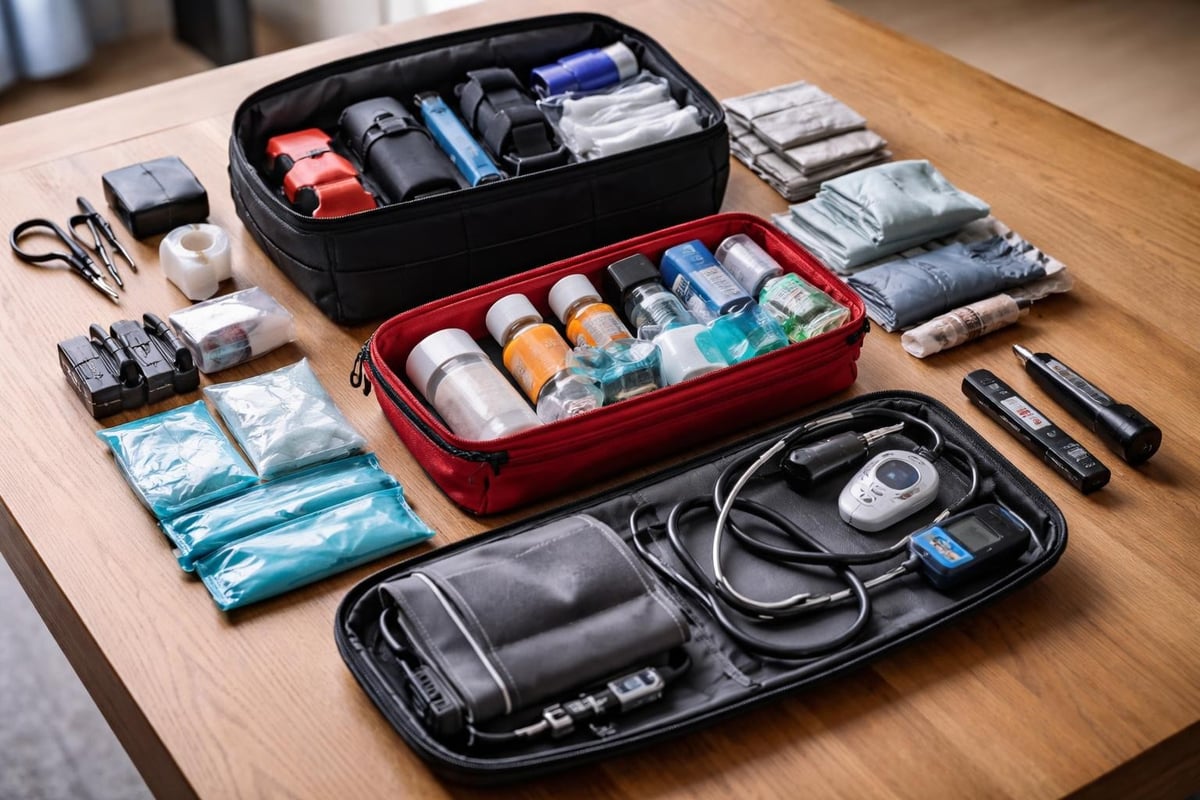 Medicine bag kit organization system