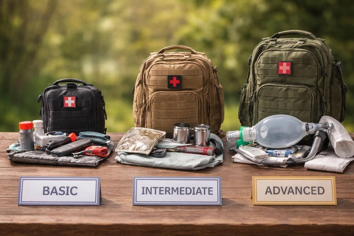 Medicine bag kit skills training progression