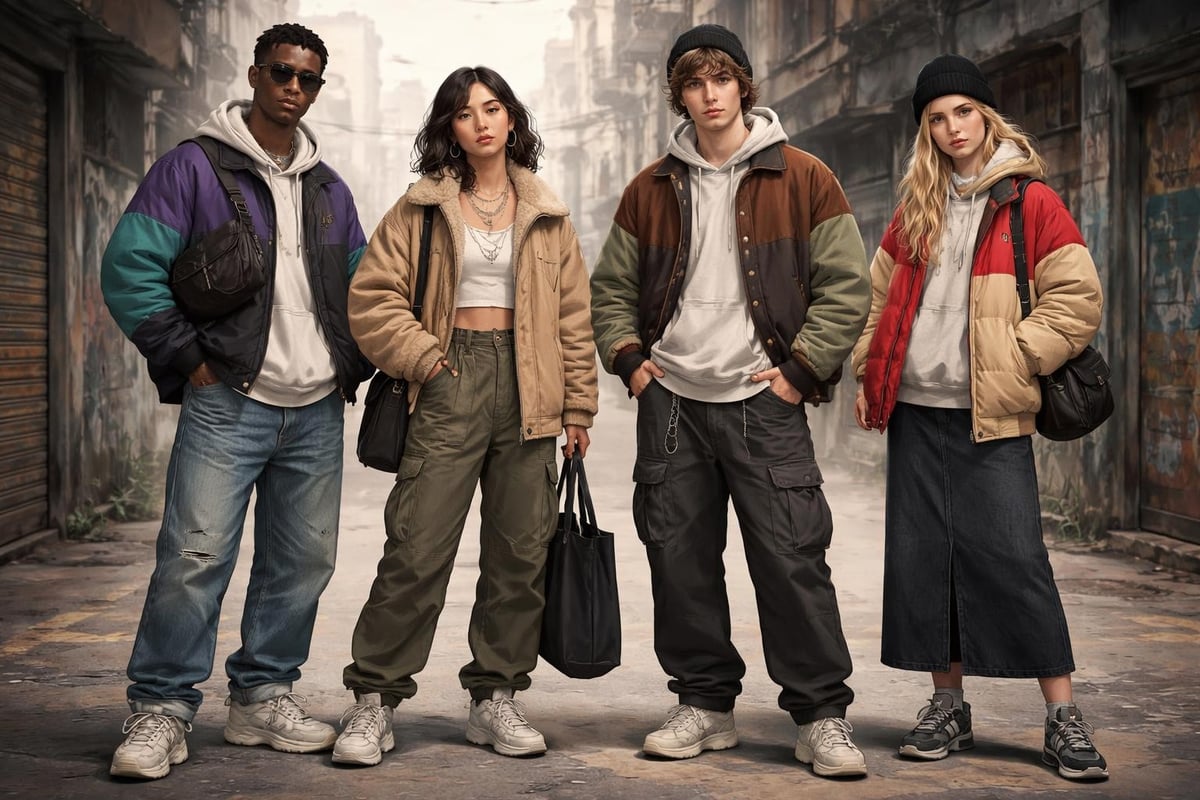 Vintage streetwear styling