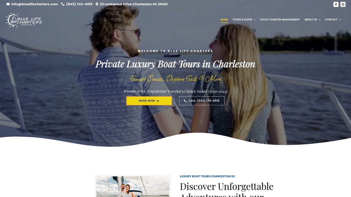 7 Best Sailboat Charter Charleston SC Experiences for 2026 - Blue Life Charters