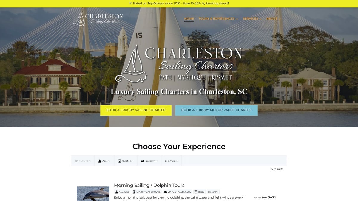 7 Best Sailboat Charter Charleston SC Experiences for 2026 - Charleston Sailing Charters