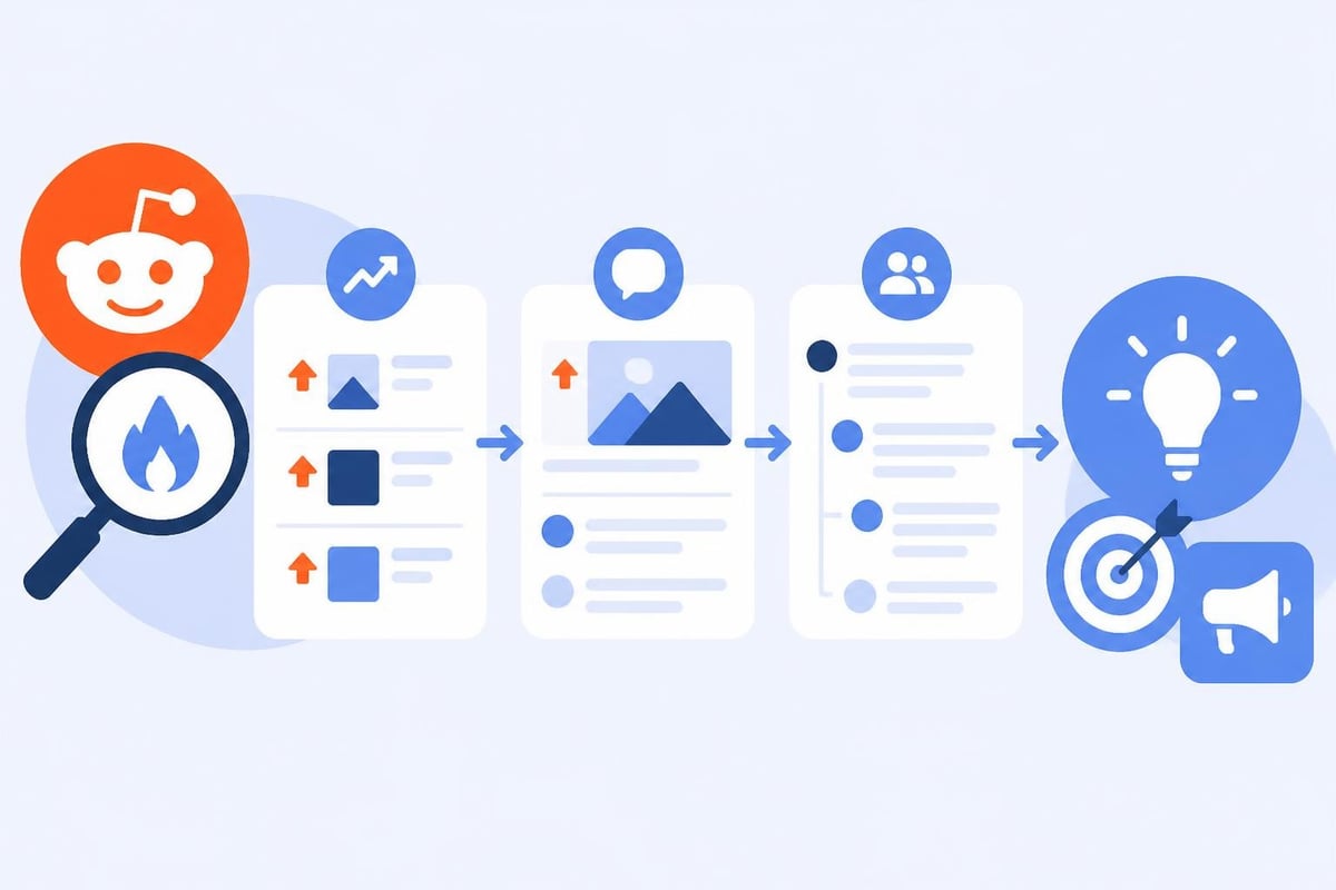 Reddit research workflow