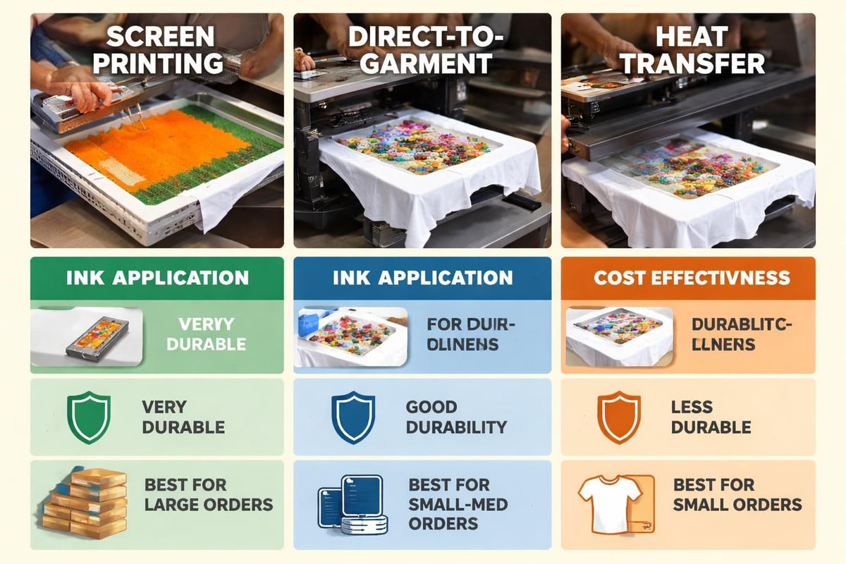 Screen printing process comparison