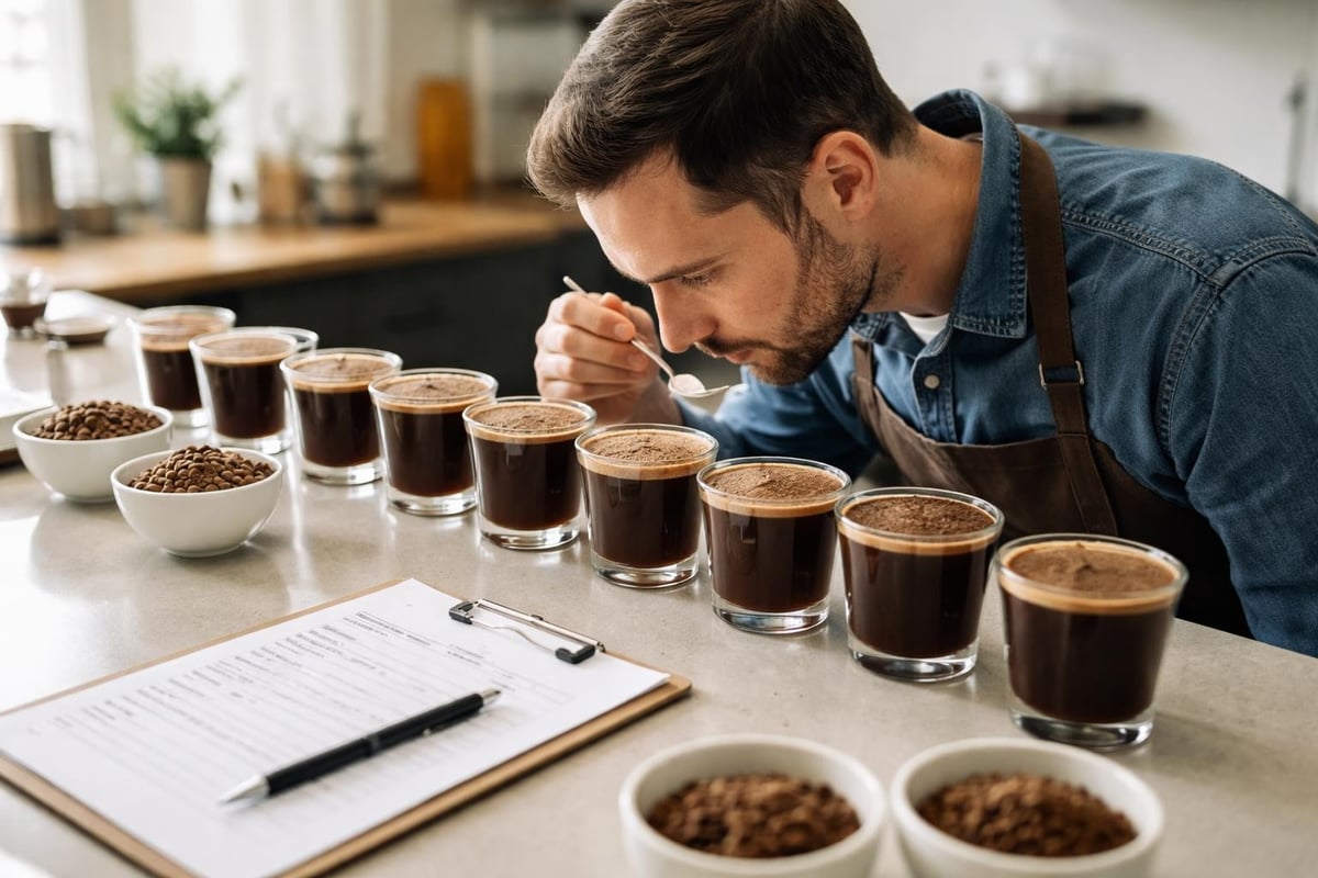 Coffee cupping process