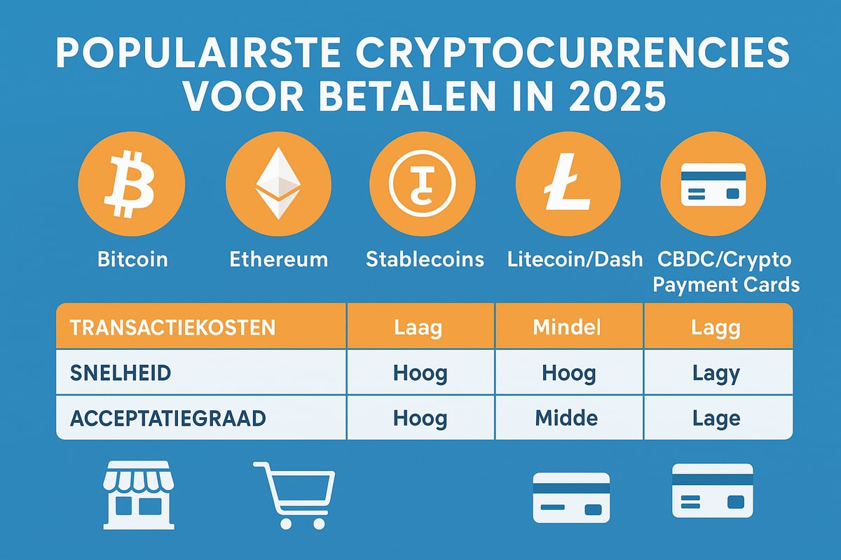 Populaire Cryptocurrencies Voor Betalingen in 2025