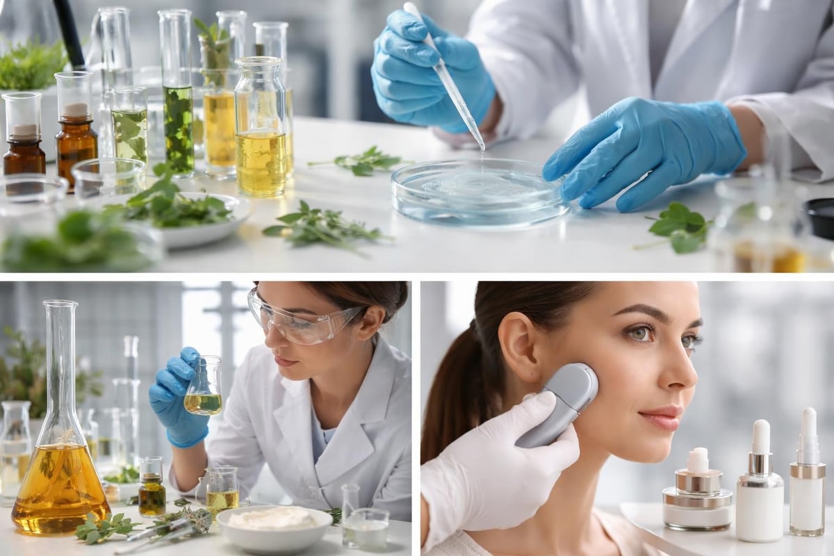 Science-backed skincare formulation process
