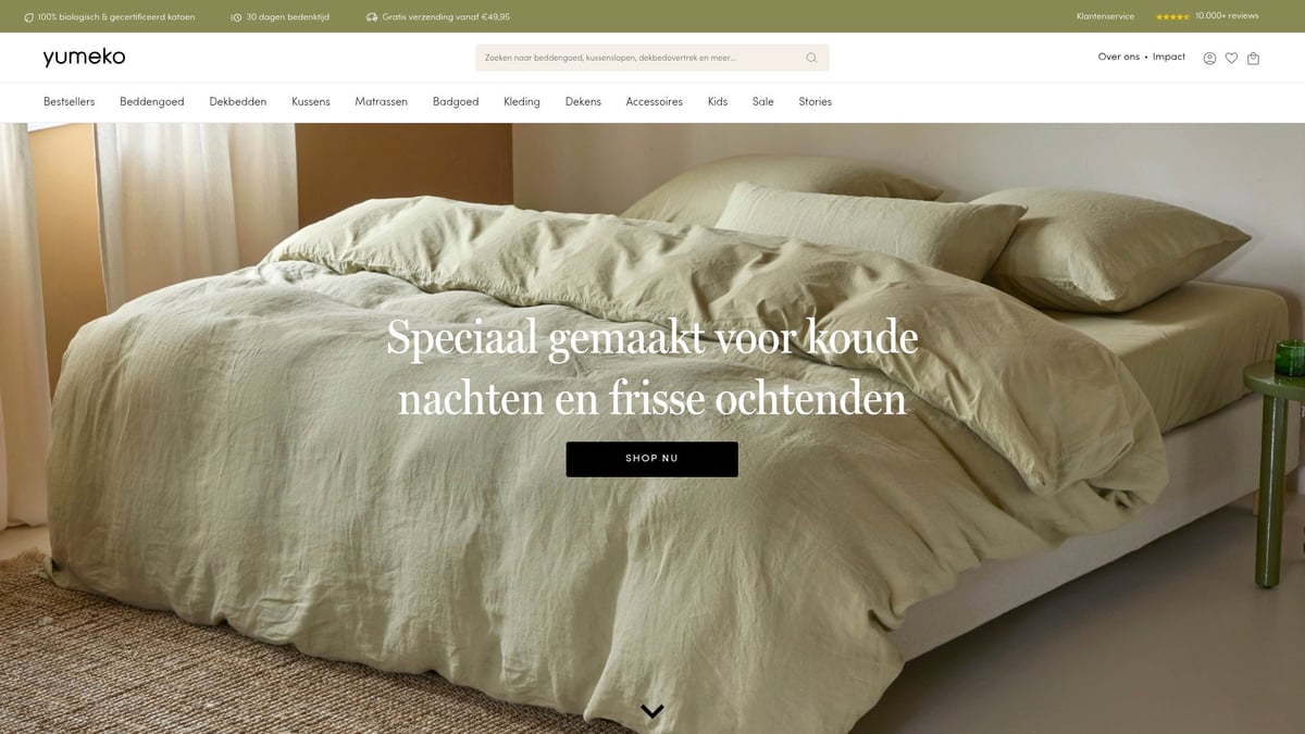 12 Inspirerende Webshop Designs Voor 2026 - Yumeko