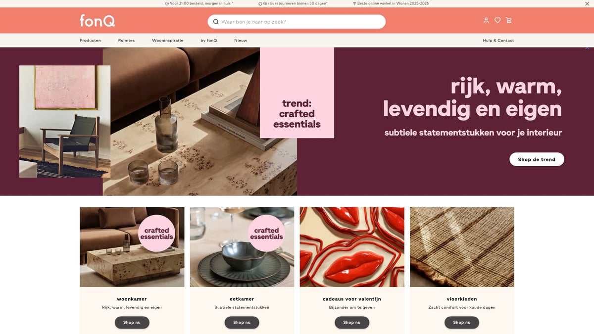12 Inspirerende Webshop Designs Voor 2026 - Fonq