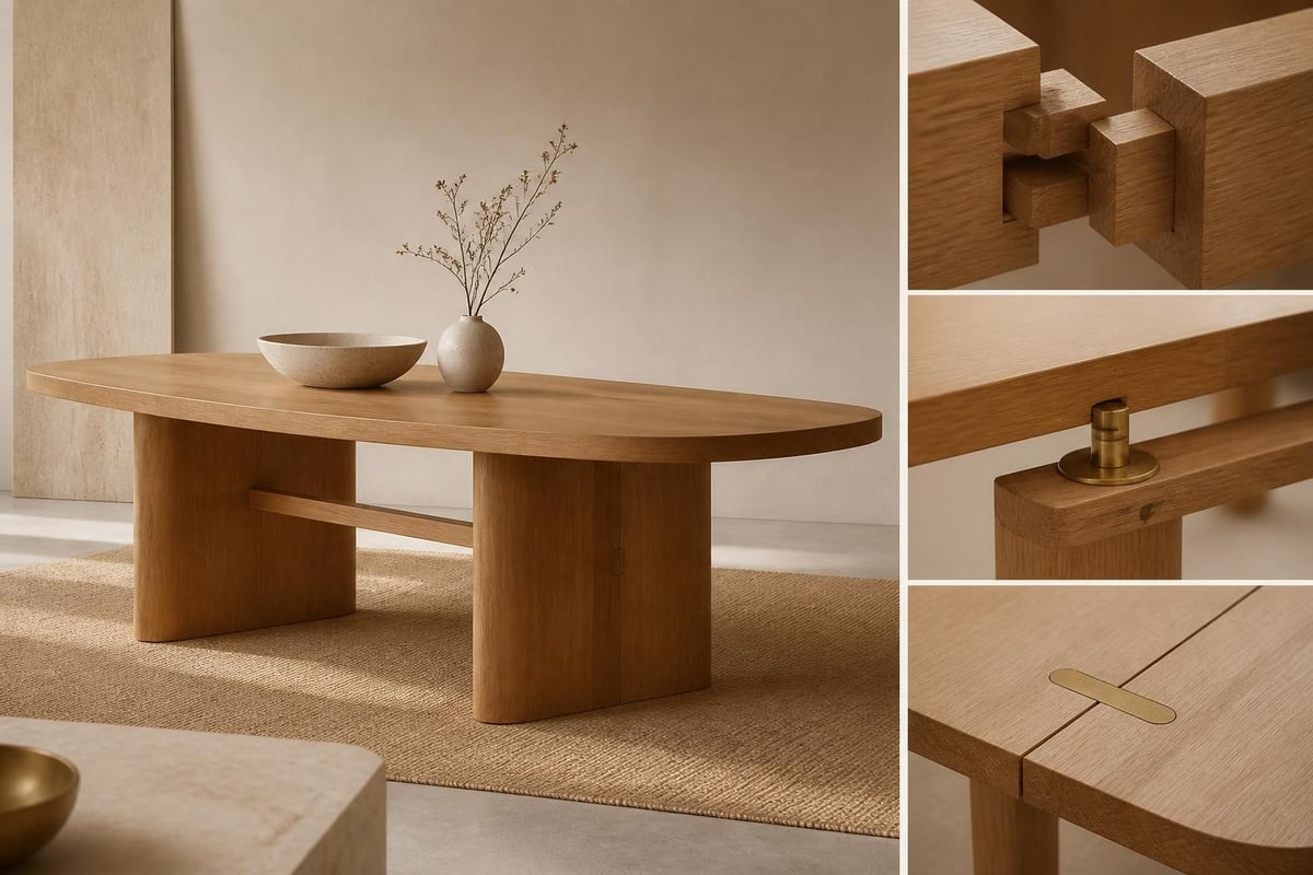 Dining table joinery techniques