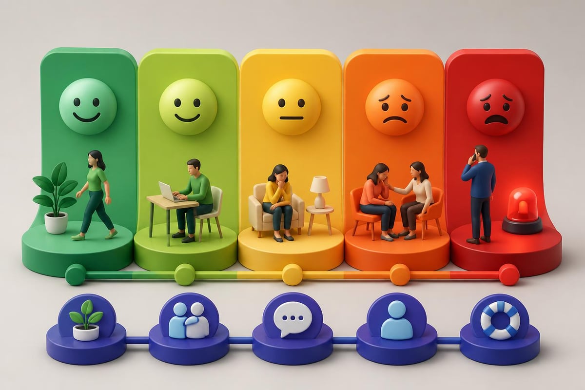 Mental health continuum in workplace settings