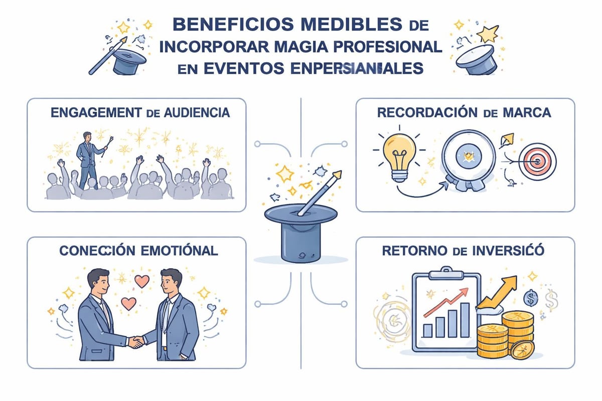 Beneficios corporativos de la magia profesional