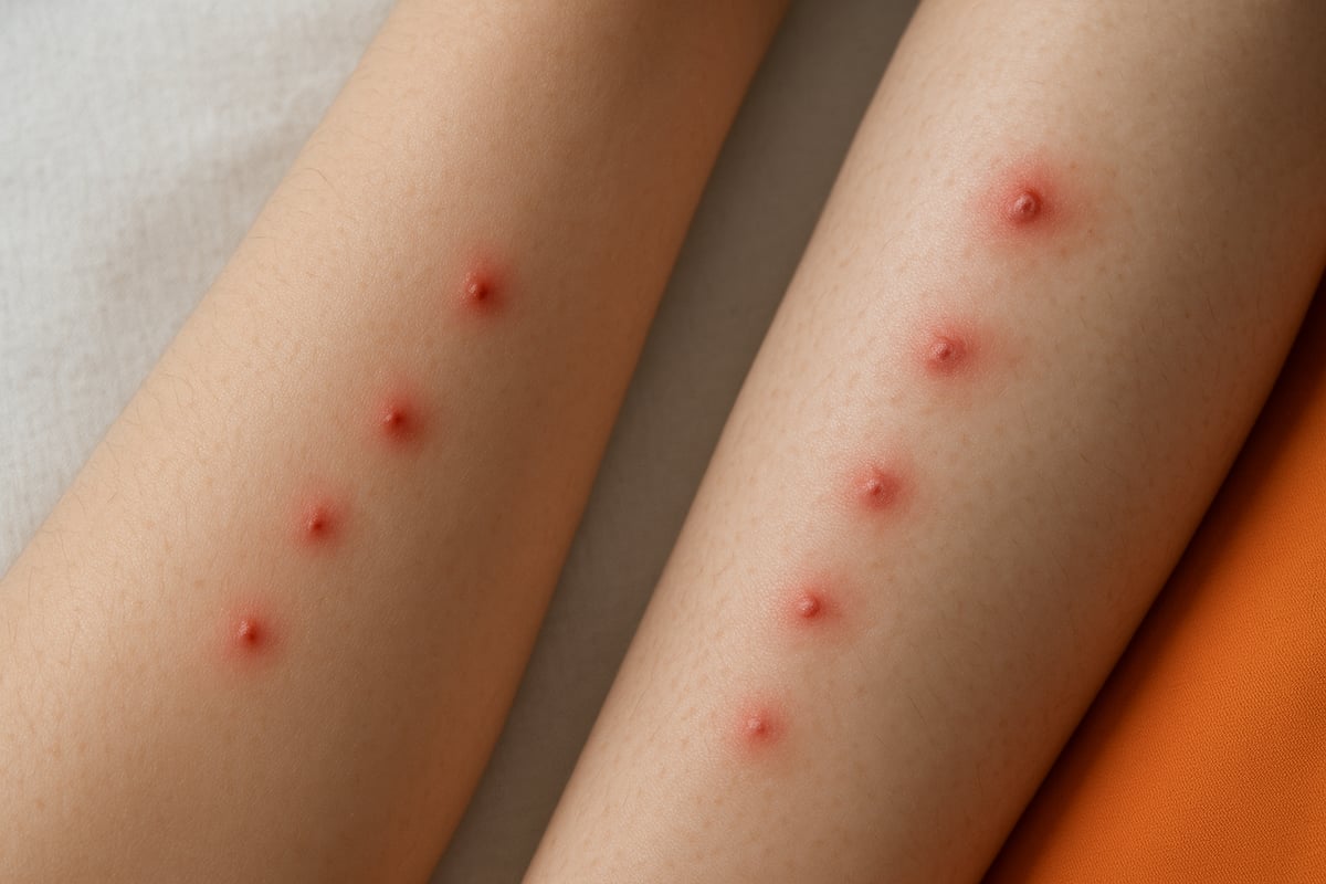 Symptômes typiques des piqûres de punaises de lit