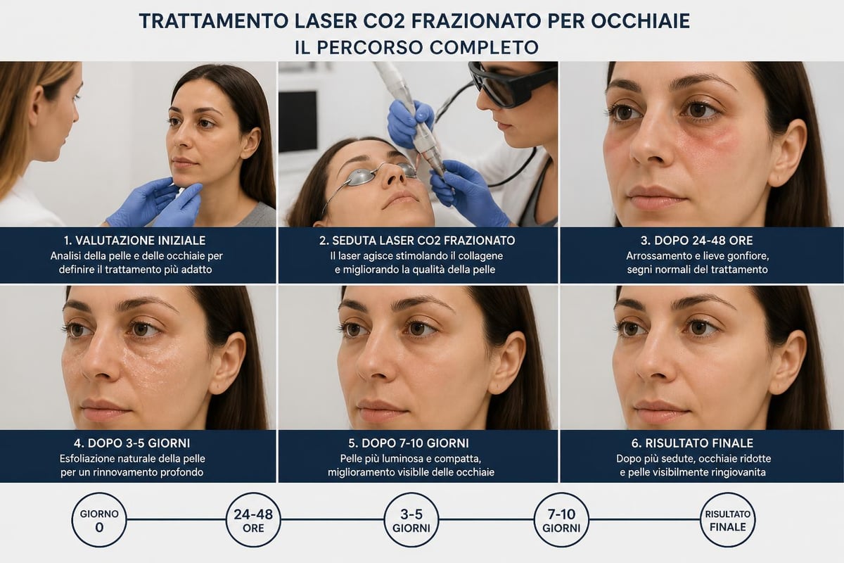 Protocollo laser occhiaie