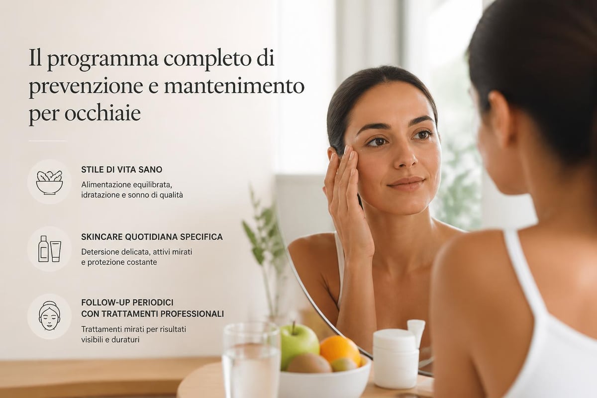 Routine prevenzione occhiaie