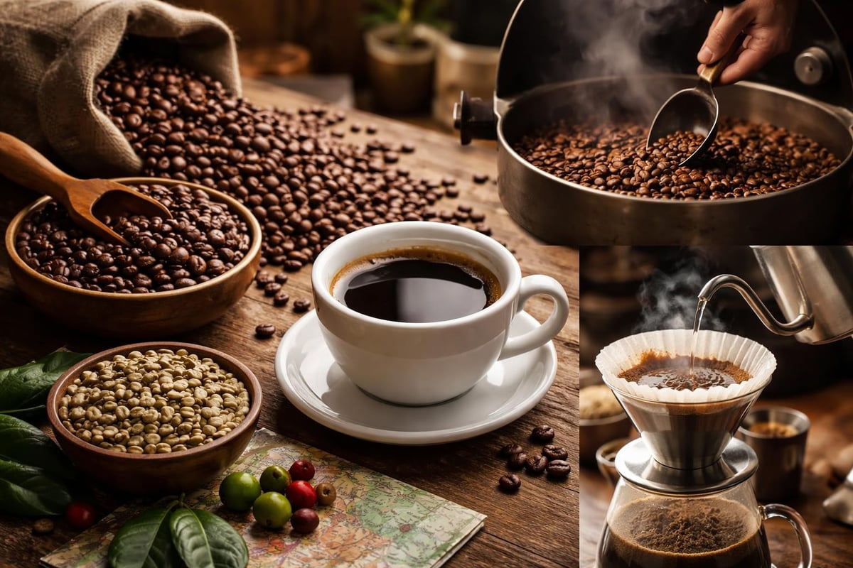 Caractéristiques d'un café noir de qualité